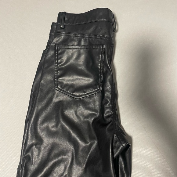 Faux Leather Straight Leg Pants - Picture 2 of 3